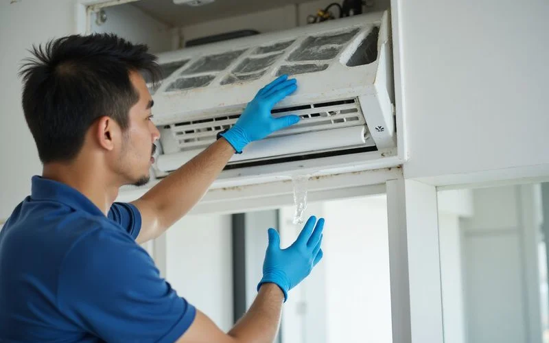 Proses servis biasa aircond