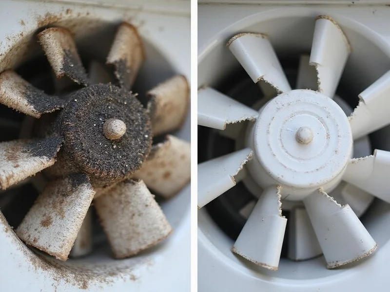 Sebelum dan selepas overhaul blower