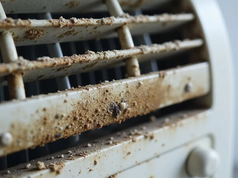 Gegelung aircond kotor sebelum servis kimia