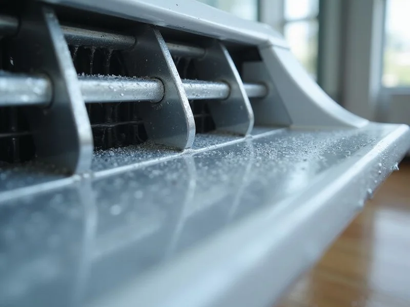 Gegelung aircond bersih selepas servis kimia