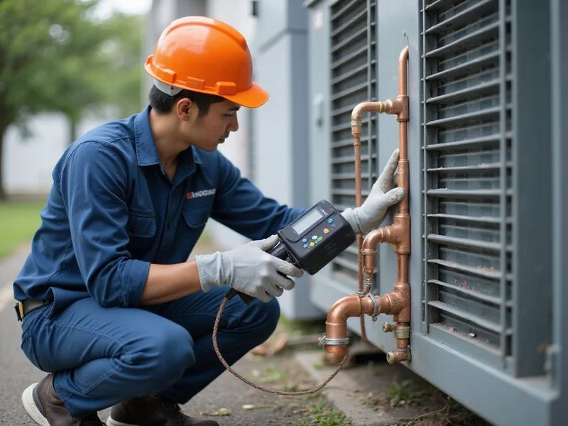 Pemeriksaan kebocoran gas pada paip