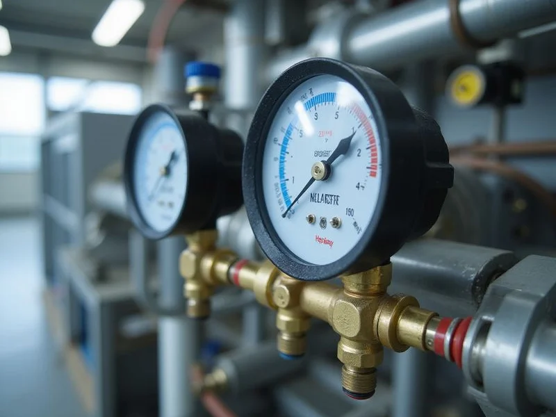 Meter gauge tekanan gas aircond