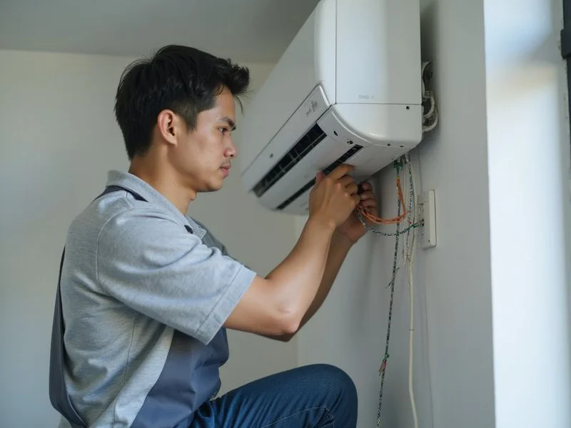 Pendawaian elektrik pemasangan aircond
